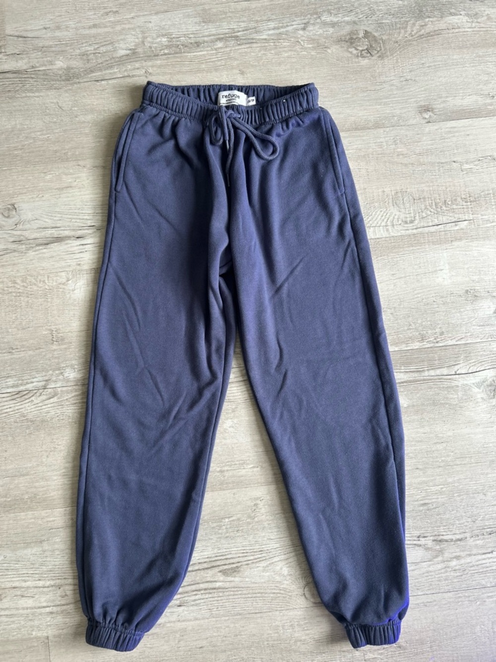 refuge Athletic Drawstring Sweatpants in Deep Blue